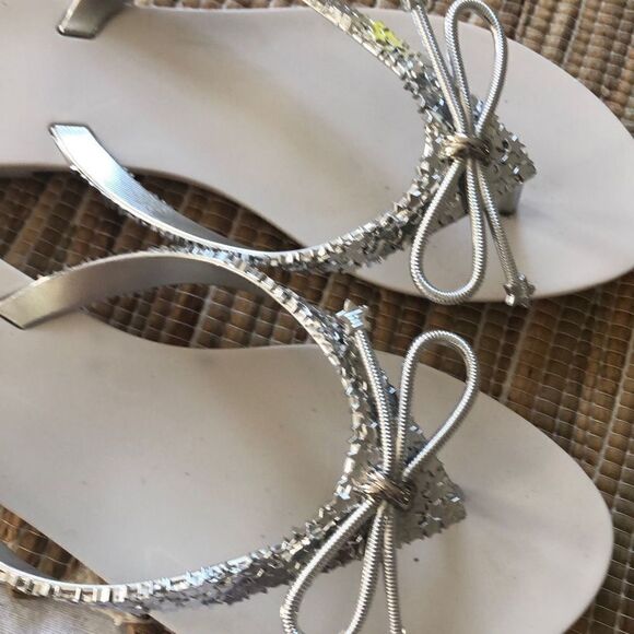 Melissa Silver star bow jelly sandals size 9 - Picture 3 of 8